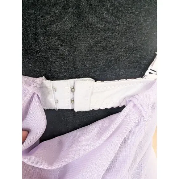 💜Handmade Fairy Pixie Dress – Lavender with Floral Tulle – 36B Base - Picture 9 of 10